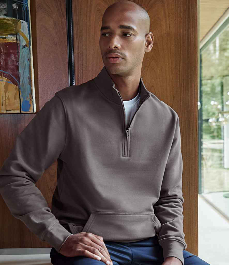 Kustom Kit Regular Fit 1/4 Zip Piqué Sweatshirt - PenCarrie